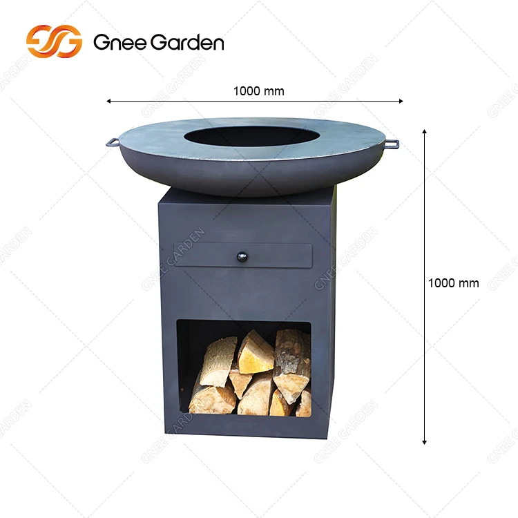 a corten steel BBQ grill 8 a corten steel BBQ grill 8