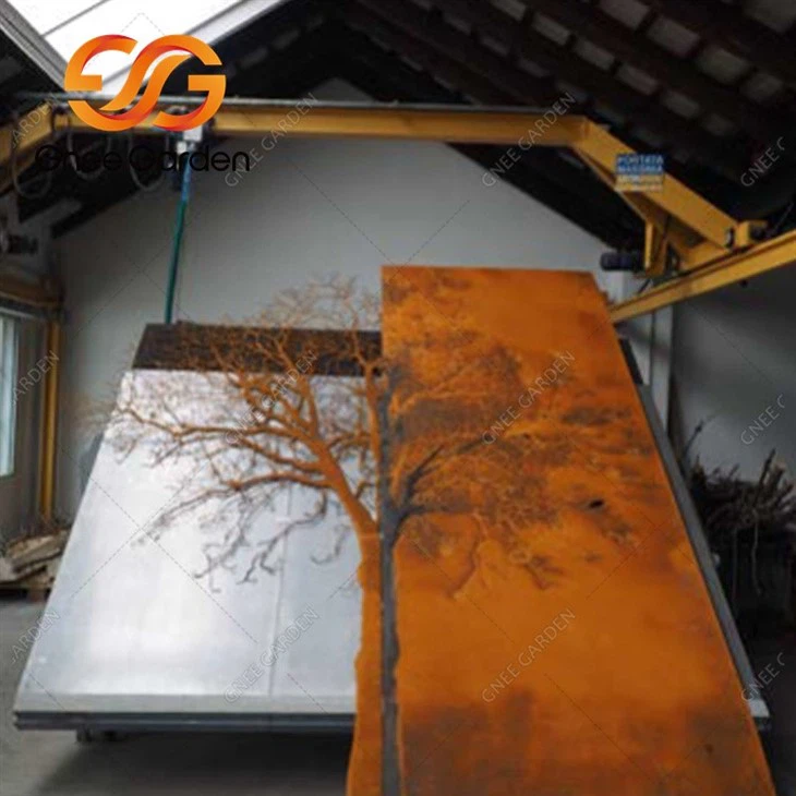 corten outdoor recycled metalgarden art