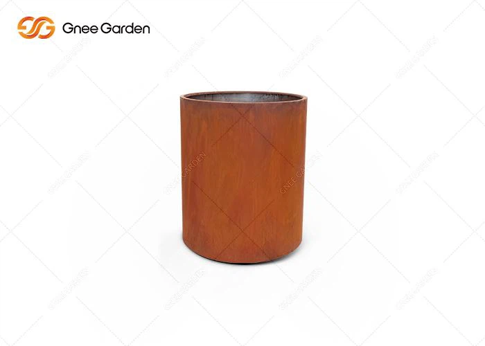 کارٹین اسٹیل آؤٹور اپنی مرضی کے مطابق زنگ آلود دھاتی فلاور پاٹ پلانٹر