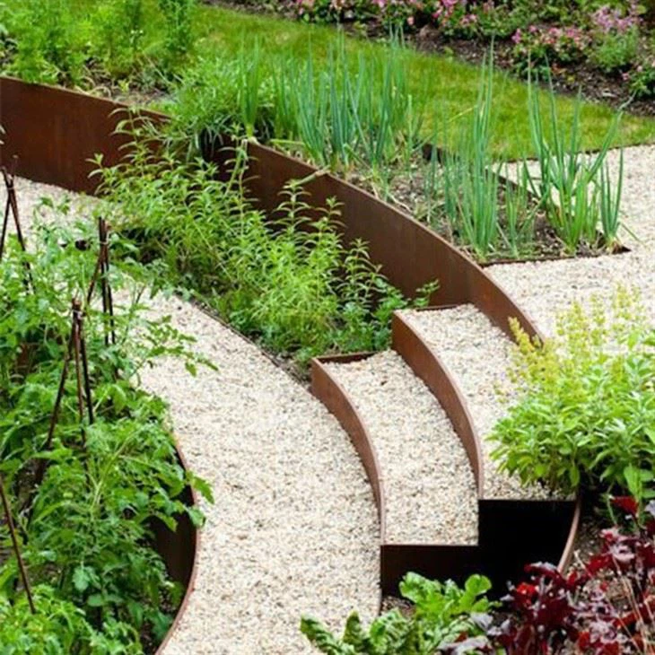 Custom Corten Steel For Landscaping Metal Lawn Edging Weathering CORTEN Steel For Garden Corten Steel Edging