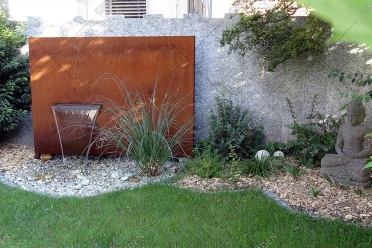Garden Contemporary Decoration Corten Steel Water Feature