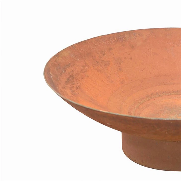 Garden Corten Steel Round Metal Heating Fire Pit Brazier Wood Burning Metal BBQ Warming Fire Pit