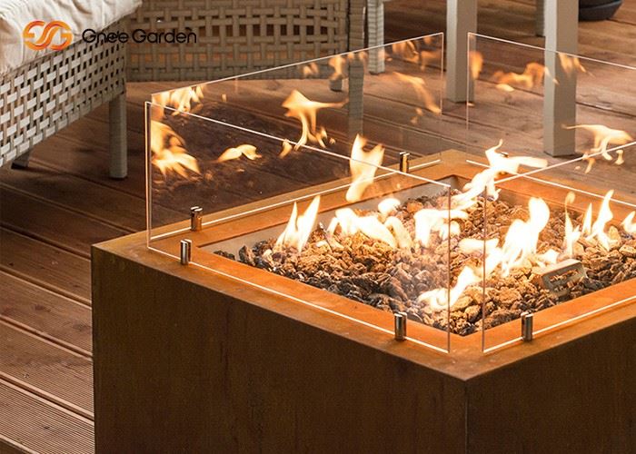 Outdoor Indoor Gas Fire Pit Table