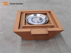 پول کے لیے گیس فائر پٹ ٹیبل آؤٹ ڈور