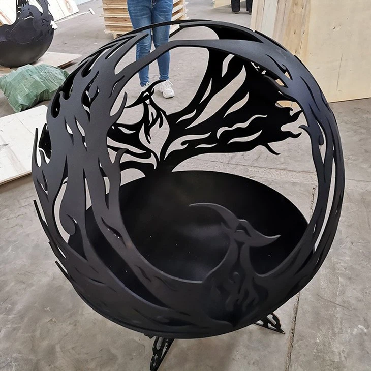 Steel Ball Metal Crafts Laser Cutting Ball Outdoor Sculpture ,corten Steel Crafts