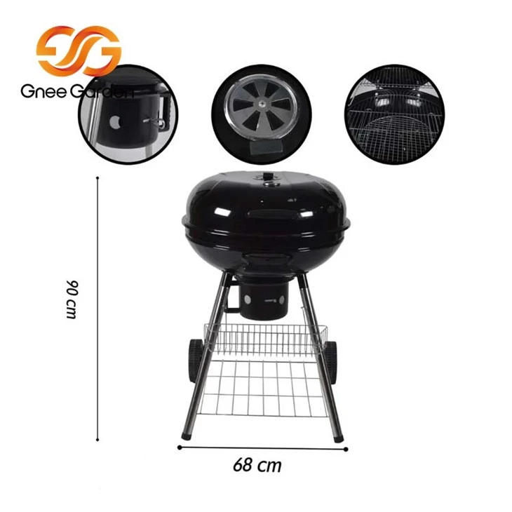 customized portable 18.5 inch kettle charcoal grill