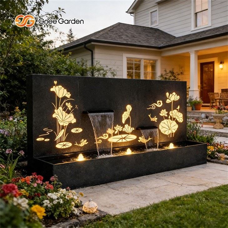 Steel Wall Mount Waterfall Outdoor