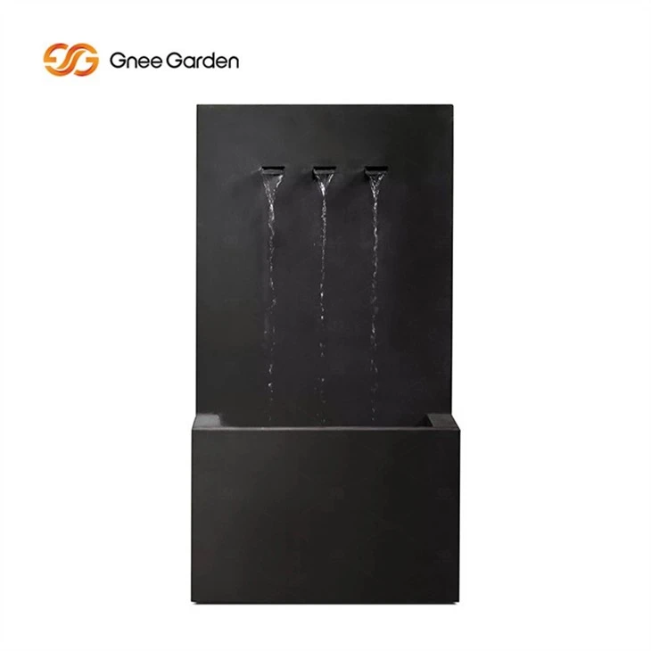 Outdoor 3 Spouts Metal Water Feature